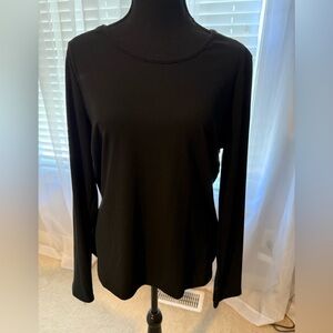 White Birch Classic Black Long Sleeve Tee